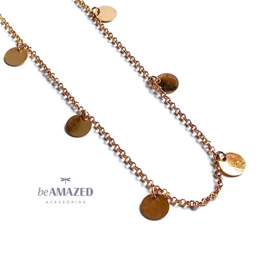 Colar longo medalhinhas