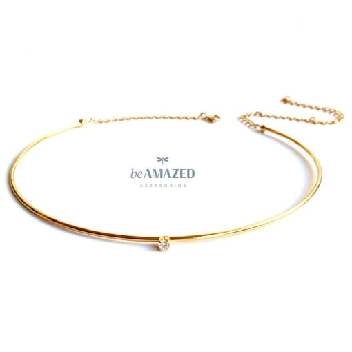 Choker aro ponto de luz