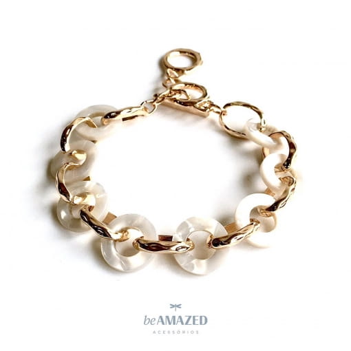 Pulseira elos resina