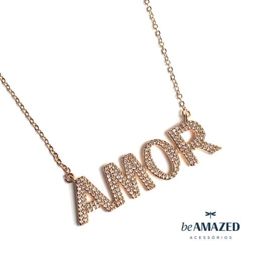 Colar Amor cravejado