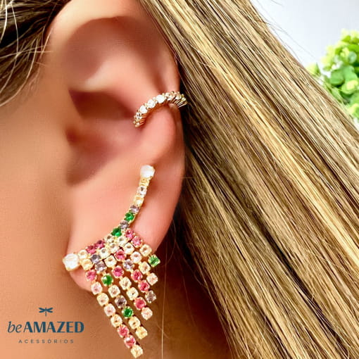 Ear cuff franja riviera colors