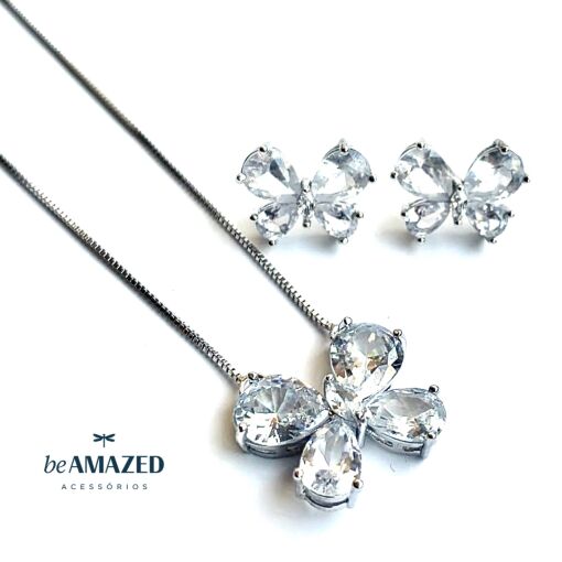 Conjunto butterfly cristal