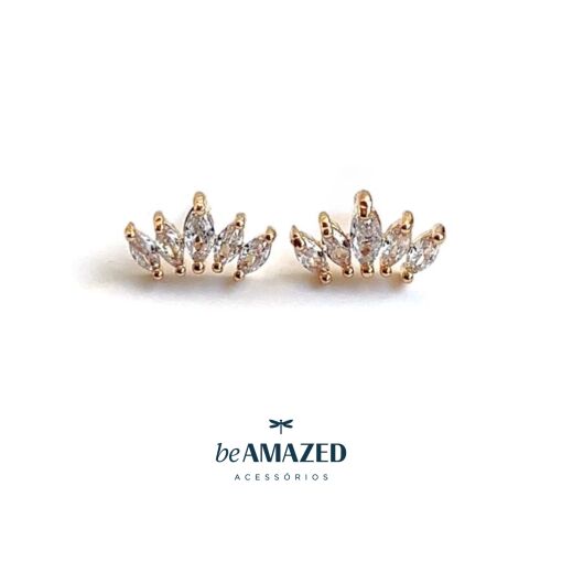 Mini ear cuff coroa navetes