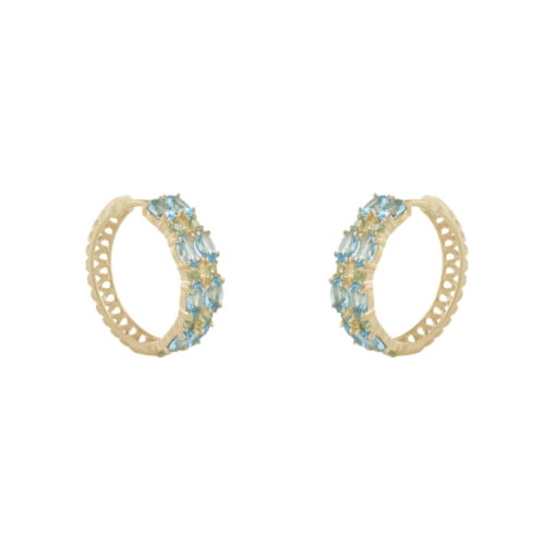 Argola Duo Cravejada