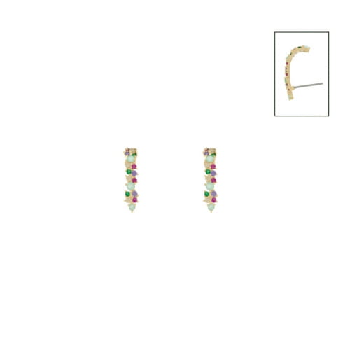 BRINCO EAR HOOK Cravejado de zircônias