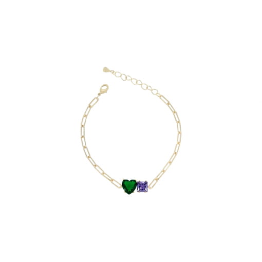 Pulseira dupla zircônia