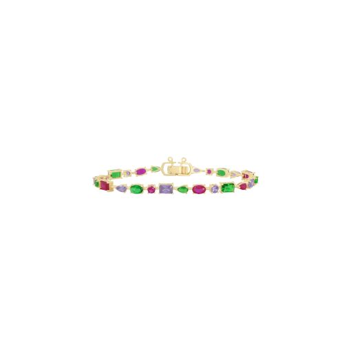 Pulseira com zircônias diversas