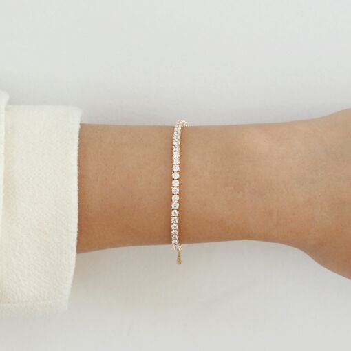 Pulseira Riviera em zircônias
