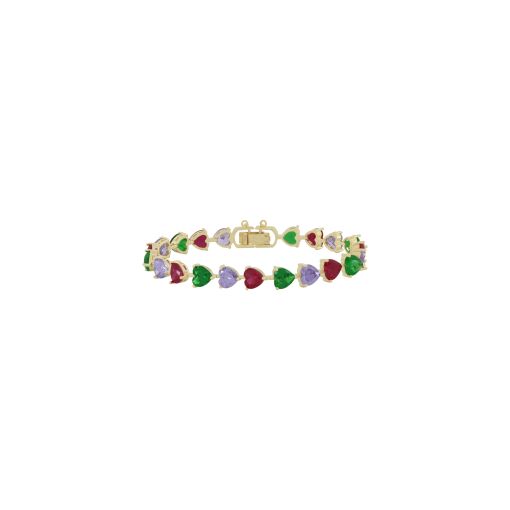 pulseira de coração em zircônia