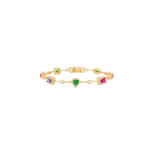 Pulseira em zircônias variadas