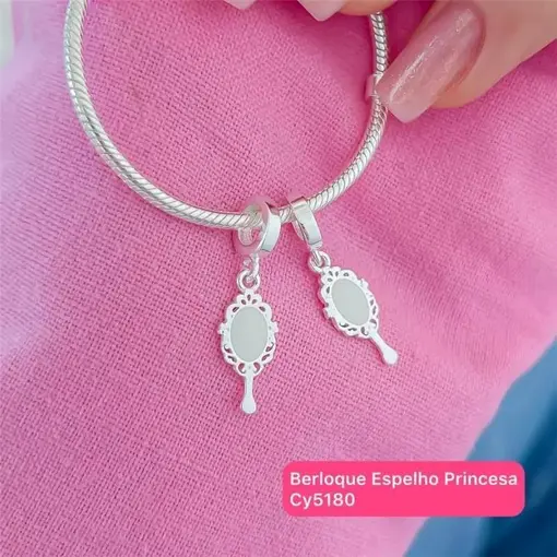 Cy5180 - Berloque Espelho Princesa