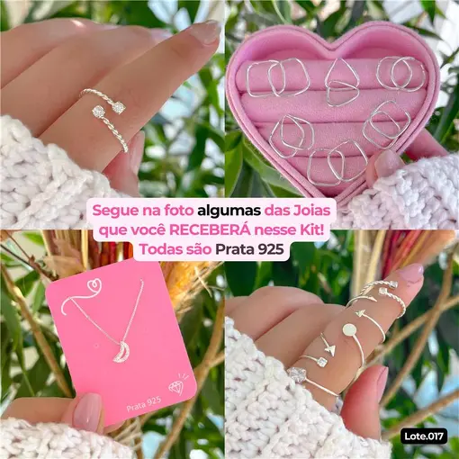  Kit Vendedora - 44 Joias Ganhe Porta Joias