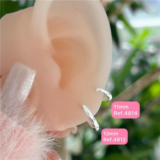 Cy4814 - Brinco Argola Click 11Mm Lisa
