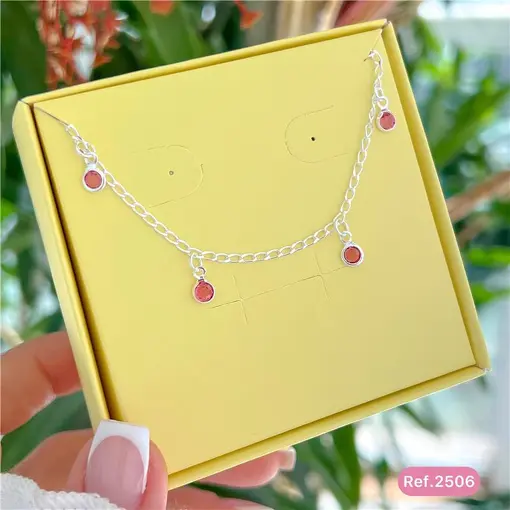 Cy2506 - Combo Dia Das Crianças Pulseira Infantil 14Cm Elo Grume