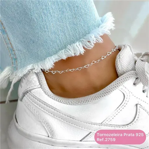 Cy2759 - Tornozeleira 24Cm Elo Coração