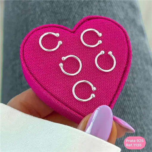 Cy1135 - Piercing Clássico Liso Fake