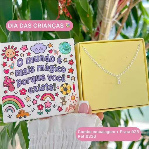 Cy6330 - Combo Dia Das Crianças Pulseira Infantil 14Cm Elo Grume