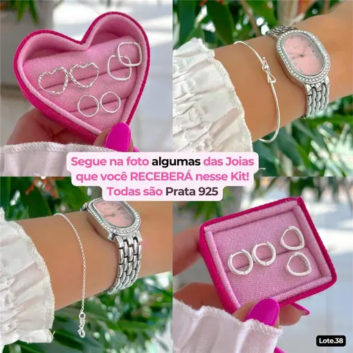 Kit Empreendedora: 31 Joias Prata 925 Ganhe Limpa Pratas + Prese