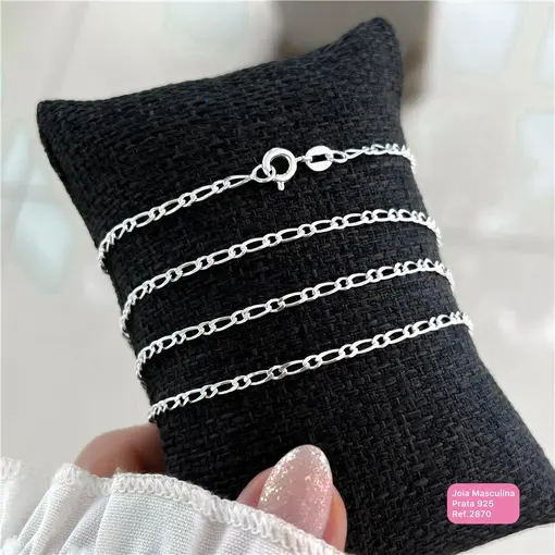 Cy2870 - Pulseira Masculina Elo 1X1 2mm Espessura 20cm