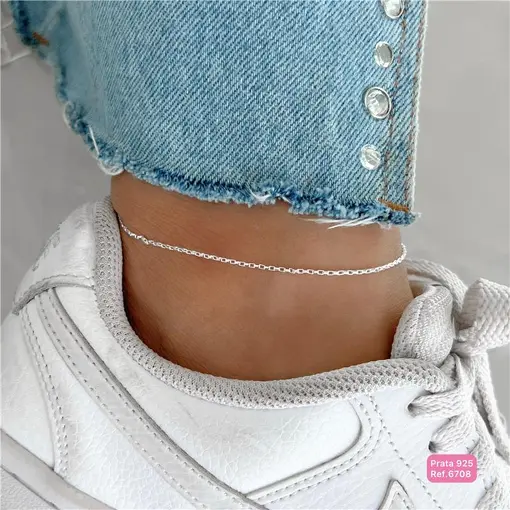 Cy6708 - Tornozeleira Veneziana Clássica Alongada 24cm