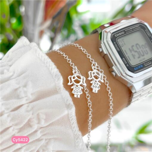 Cy5422 - Pulseira 18Cm Mãe De Menina