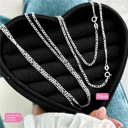 Cy0428 - Corrente Masculina 70Cm 3X1 2mm Espessura