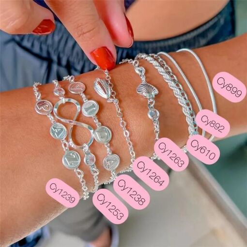 Cy1238 - Pulseira 18Cm Berloques Vida