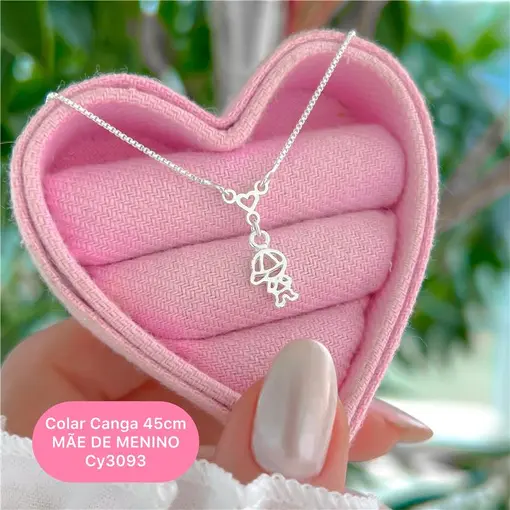 Cy3093 - Colar Canga 45Cm Mãe De Menino