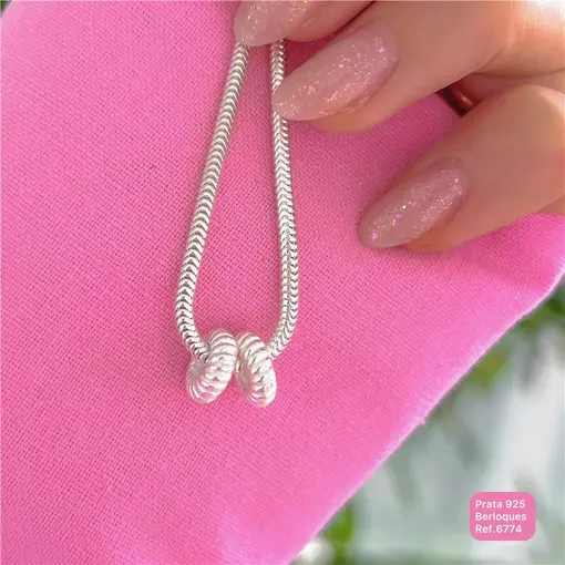 Cy6774 - Berloque Separador Inteiro Frisado