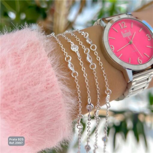 Cy2997 - Pulseira 19Cm Zircônias 5Mm