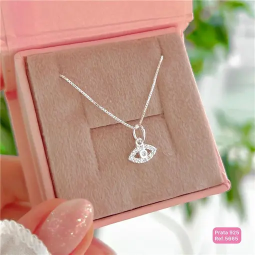 Cy5665 - Pingente Olho Grego Cristal Zircônia