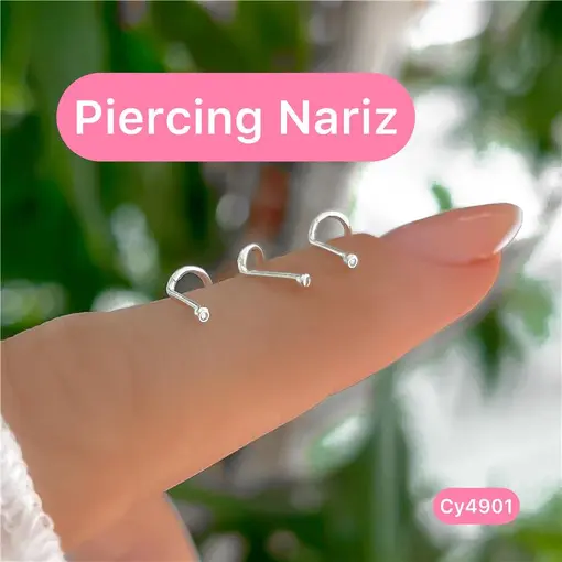 Cy4901 - Piercing Para Nariz Zircônia 1mm