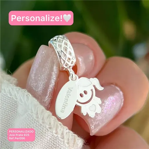 Per056 - Personalizado Pingente Menino Ou Menina Ou Anjo Com Pla