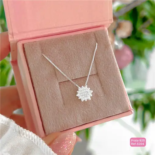 Cy5204 - Colar Maxi Cristais Cravejado 45cm