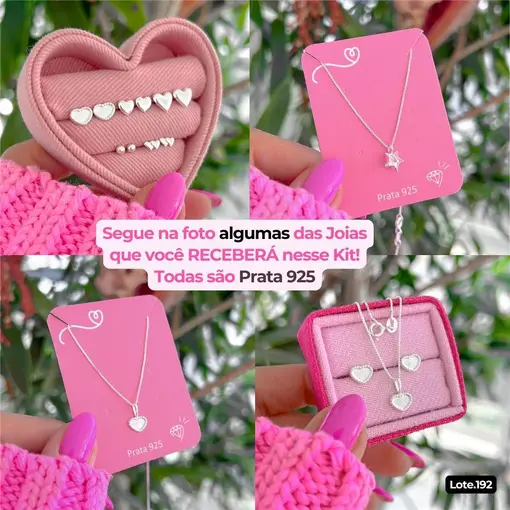 Kit Iniciante: 18 Joias Prata 925 GANHE Limpa Pratas + Presente