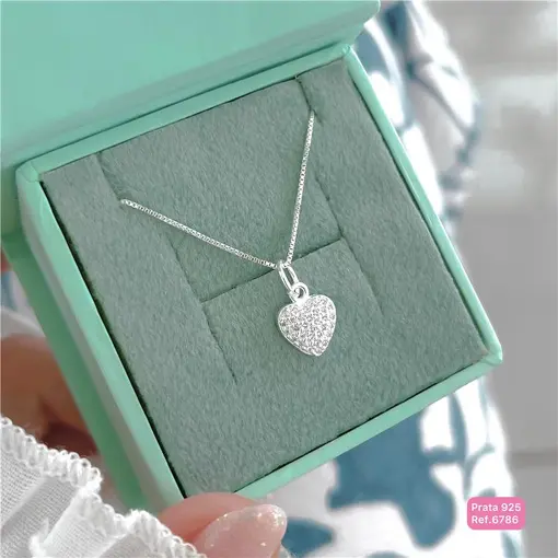 Cy6786 - Pingente Coração Todo Cravejado