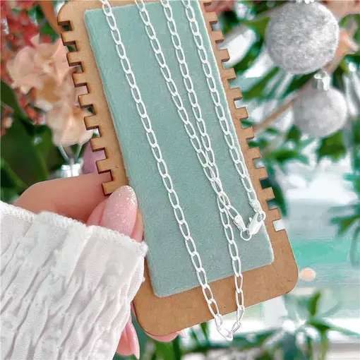 Cy6760 - Corrente Masculina 70cm Elo Grumet 3mm Espessura