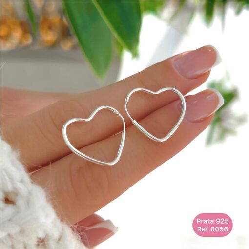 Cy0056 - Brinco Argola Coração 20Mm