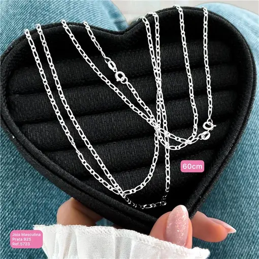 Cy5723 - Corrente Masculina 60Cm Elo 1X1 3mm Espessura