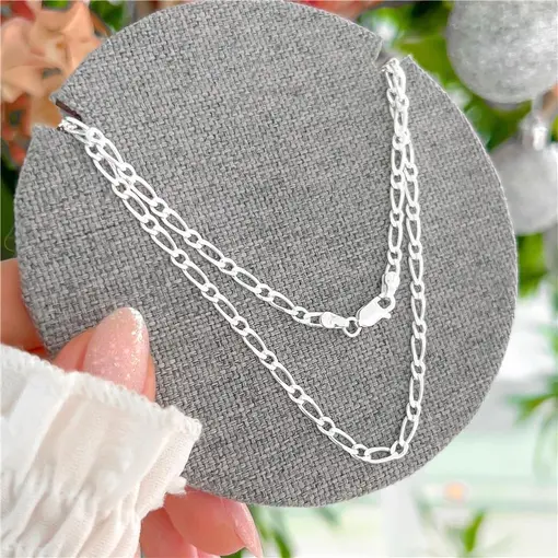 Cy6756 - Corrente Masculina 60cm Elo 1X1 3mm Espessura