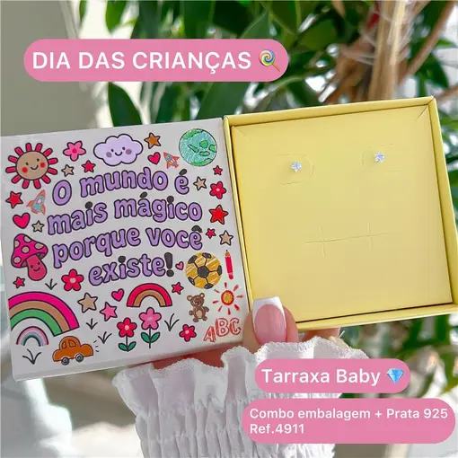 Cy4911 - Combo Dia Das Crianças Brinco Estrela 4Mm Com Zircônias