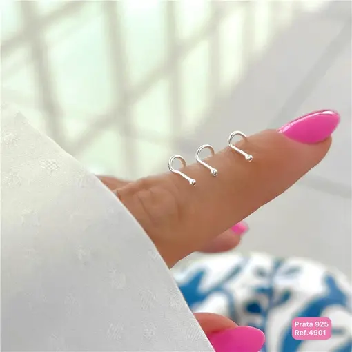 Cy4901 - Piercing Para Nariz Zircônia 1mm