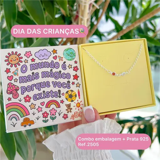 Cy2505 - Combo Dia Das Crianças Pulseira Infantil 14Cm Elo Grume