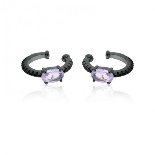 Piercing fake em prata oval fusion premium