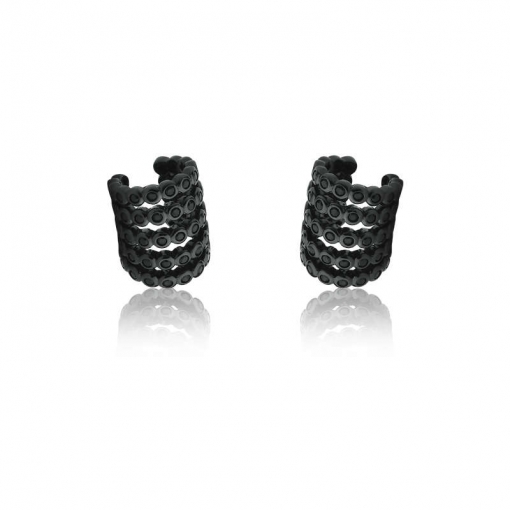 Piercing fake 5 carreiras de zircônias cravação inglesa