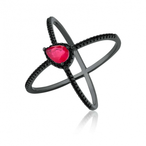 Anel no formato de X gota fusion premium