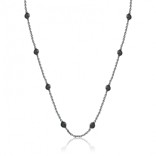 Chocker em prata com zircônias