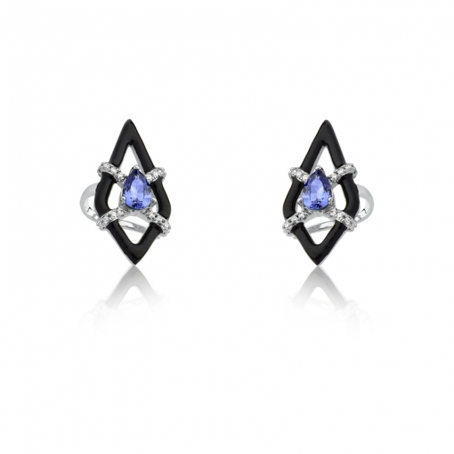 Piercing fake linha resina losango com gota