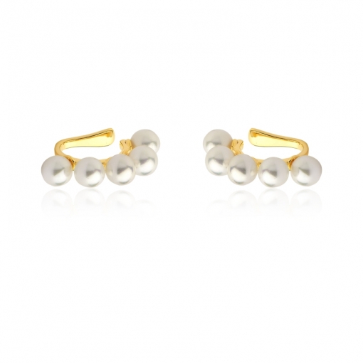 Piercing fake 5 pérolas shell