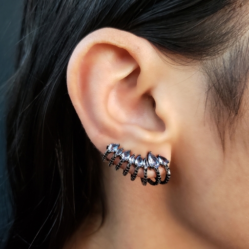 Brinco Ear cuff 9 gotinhas fusion premium